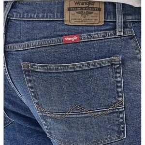 Wrangler Mens 34 X 32 Jeans 5 Star Premium Relax Flex Boot Cut Denim Livingston